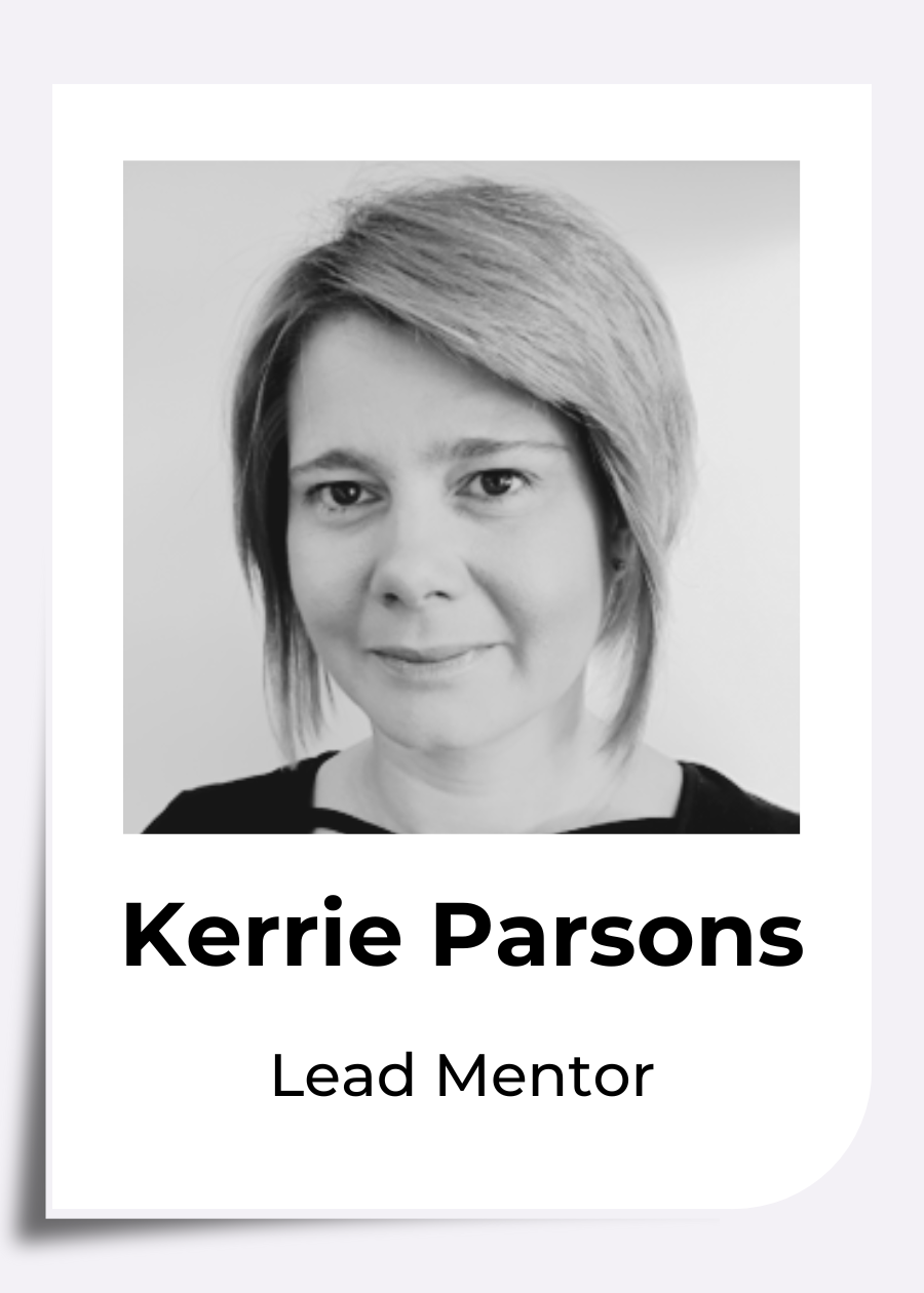 Image shows a picture of Kerrie Parsons, lead mentor